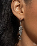 Paparazzi Seahorse Sheen - Silver Earrings
