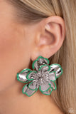Paparazzi Merry Model - Green Earring