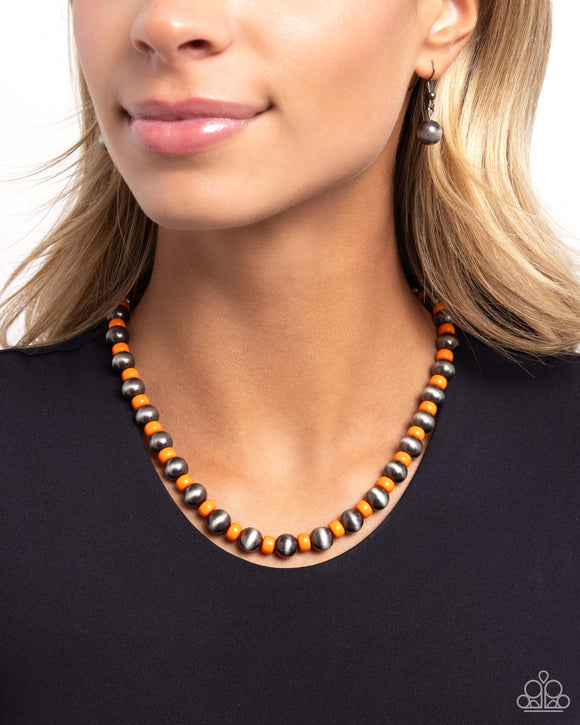 Paparazzi Contemporary Confidence - Orange Necklace