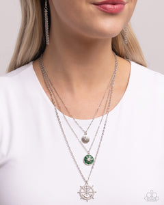 Paparazzi Anchor Arrangement - Green Necklace