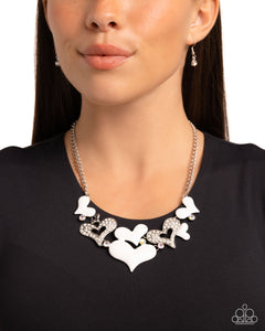 Paparazzi Room in My Heart for More - White Necklace