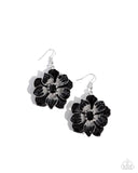 Paparazzi Tropical Treasure - Black Earrings