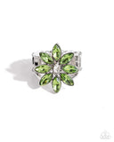 Paparazzi Petaled Performance - Green Ring