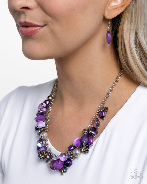 Paparazzi Offbeat Ofrenda - Purple Necklace