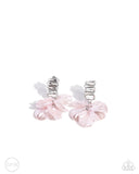 Paparazzi Stacked Sprigs - Pink CLIP Earring