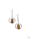 Paparazzi Serendipitous Stones - Brown Earring