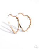 Paparazzi Halftime Hearts - Multi Earring