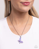 Paparazzi Aerial Aria - Purple Necklace