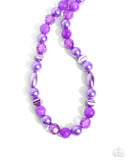 Paparazzi Plentiful Pearls - Purple Necklace