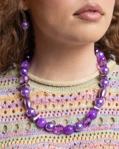 Paparazzi Plentiful Pearls - Purple Necklace