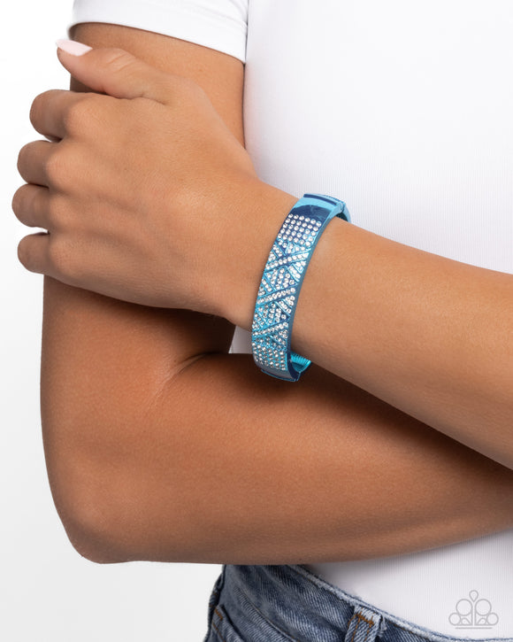 Paparazzi Refulgent Rebel - Blue Bracelet