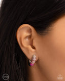 Paparazzi Ombré Observer - Pink CLIP Earring