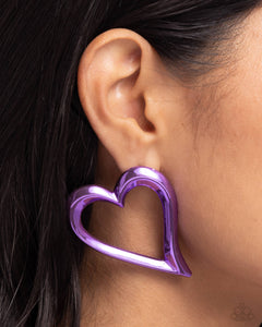 Paparazzi Admirable Acclaim - Purple Earring