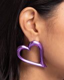 Paparazzi Admirable Acclaim - Purple Earring