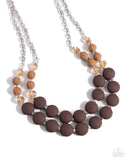 Paparazzi Whimsically Wealthy - Brown Necklace