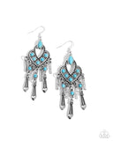 Paparazzi Naturally Vintage - Blue Earring