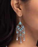 Paparazzi Naturally Vintage - Blue Earring