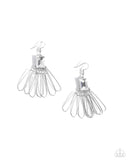 Paparazzi Factory Flair - White Earring