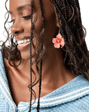 Paparazzi Floral Flavor - Orange Earring