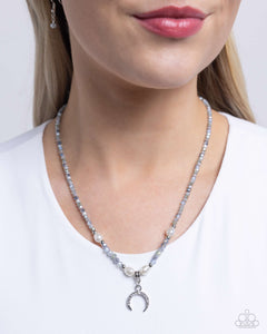 Paparazzi Trendy Trenchant - Silver Necklace