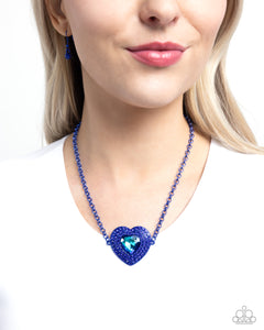 Paparazzi Locket Leisure - Blue Necklace