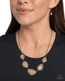 Paparazzi Active GLISTENING - Brass Necklace