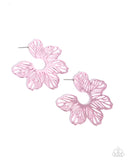 Paparazzi Floral Fame - Pink Earring