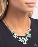 Paparazzi Reflective Rundown - Green Necklace