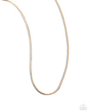 Paparazzi Coiled Captain - Gold Necklace