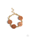 Paparazzi Savory Season - Brown Bracelet