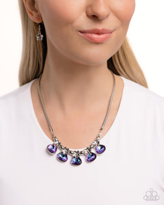 Paparazzi Teardrop Tribute - Purple Necklace