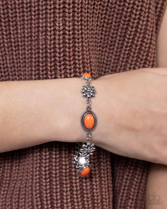 Paparazzi Earthy Estate - Orange Bracelet