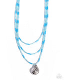 Paparazzi Spiral Safari - Blue Necklace