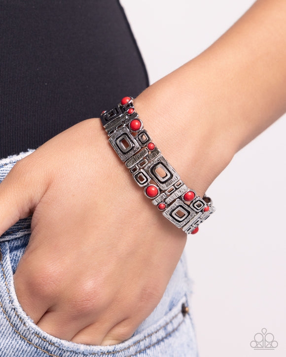 Paparazzi Forest Feel - Red Bracelet