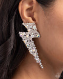 Paparazzi Electric Effulgence - White Earring