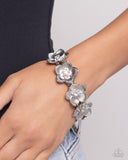 Paparazzi General Grandeur - White Bracelet