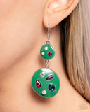 Paparazzi Gallery Genius - Green Earring