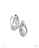 Paparazzi Secret Standout - White CLIP Earring