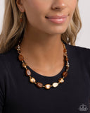 Paparazzi Spotted Safari - Brown Necklace