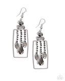 Paparazzi Framed Feature - Silver Earring