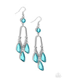 Paparazzi Winged Wardrobe - Blue Earring