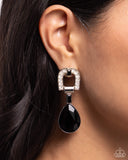 Paparazzi In ARCHING Order - Black Earring