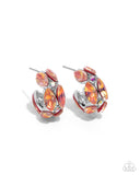 Paparazzi Dazzling Destiny - Orange Earring