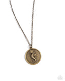 Paparazzi Seahorse Solo - Brass Necklace