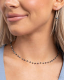 Paparazzi Chiseled Candidate - Blue Necklace