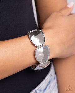 Paparazzi Admirably Antiqued - Silver Bracelet