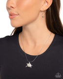 Paparazzi Sea Turtle Statement - White Necklace