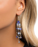 Paparazzi Cascading Clarity - Blue Earring