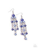 Paparazzi Cascading Clarity - Blue Earring