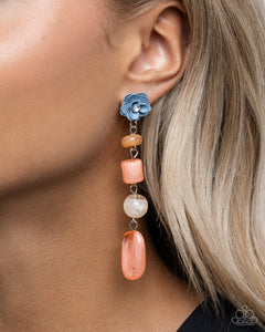 Paparazzi Meditative Magic - Orange Earring